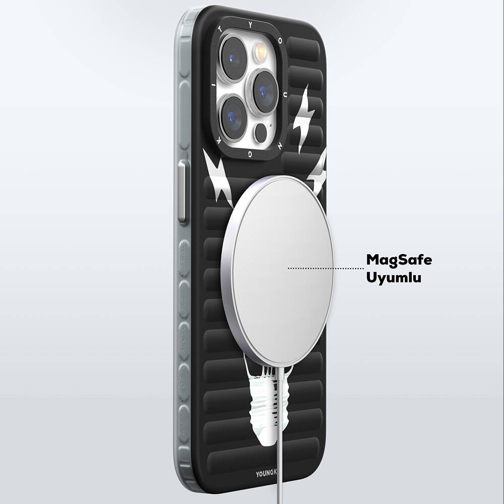 iPhone 14 Pro Max Magsafe Şarj Özellikli YoungKit Open Mind Serisi Kılıf