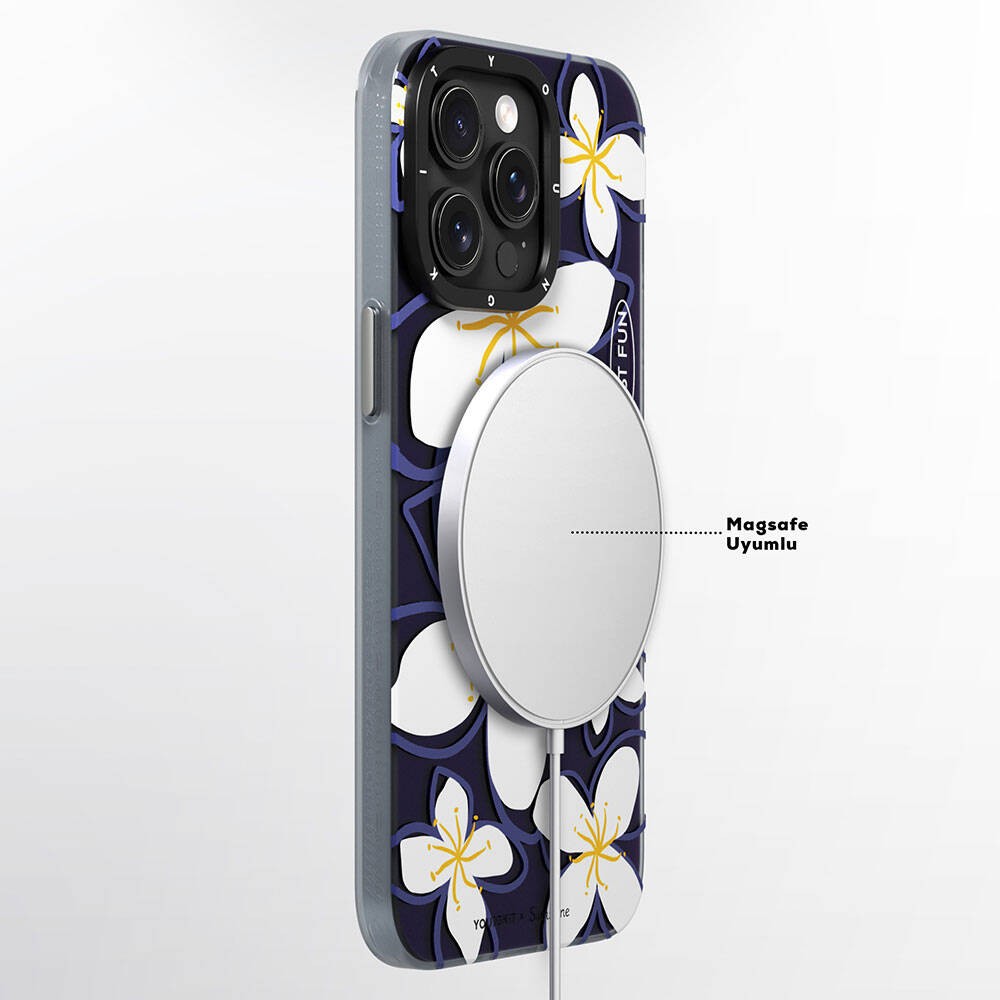iPhone 15 Pro Max Kılıf Magsafe Şarj Özellikli Sunshine Tasarımlı Youngkit Smile Serisi Kılıf