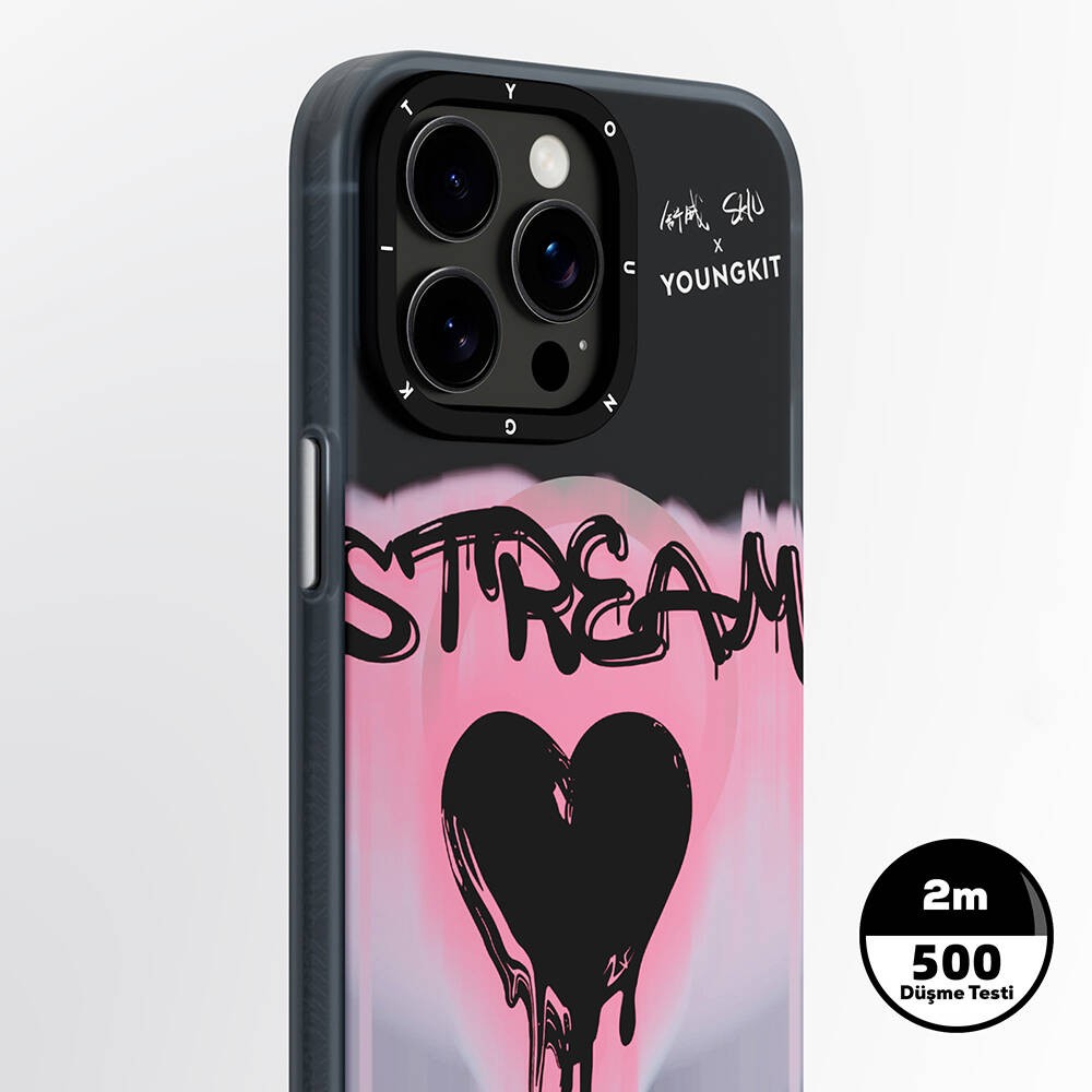 iPhone 15 Pro Max Kılıf Magsafe Şarj Özellikli Shu Tasarımlı Youngkit Dreamland Serisi Kılıf