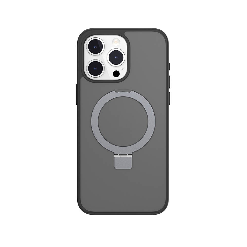 iPhone 15 Pro Max Kılıf Magsafe Şarj Özellikli Yüzük Standlı Lisanslı Switcheasy Magstand-M Kılıf