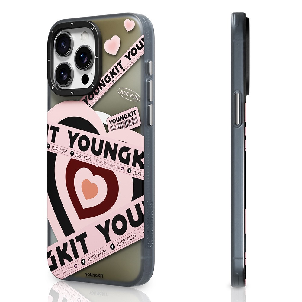 iPhone 15 Pro Kılıf Magsafe Şarj Özellikli Airbagli Çift Katmanlı Youngkit Flipped Serisi Kılıf
