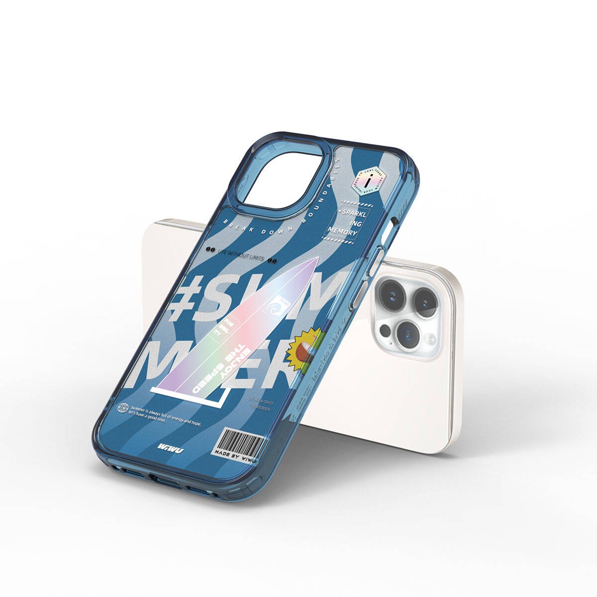 iPhone 15 Pro Max Kılıf Çift Katman Desenli Wiwu Summer Serisi Kılıf