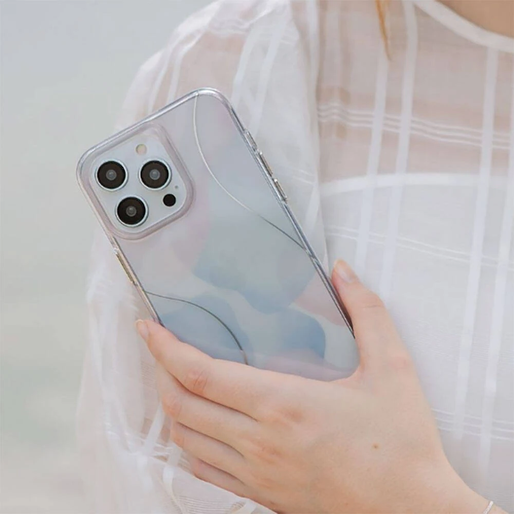 iPhone 14 Pro Max Kılıf Dalgalı Çizgi Desenli Coehl Palette Kılıf