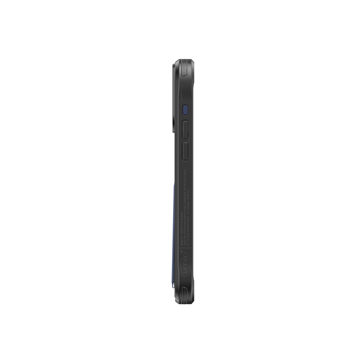 iPhone 15 Pro Kılıf SkinArma Standlı Deri Görünümlü Slate Kılıf
