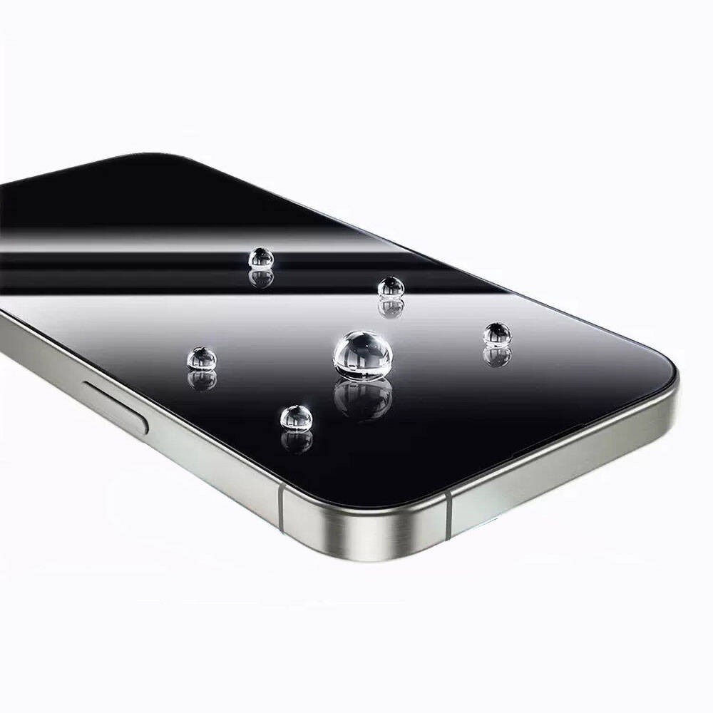 iPhone 14 Pro Max Wiwu GT-008 Polimer Oleofobik Kaplama Şeffaf Pürüzsüz Temperli Cam Ekran Koruyucu 10'lu Paket