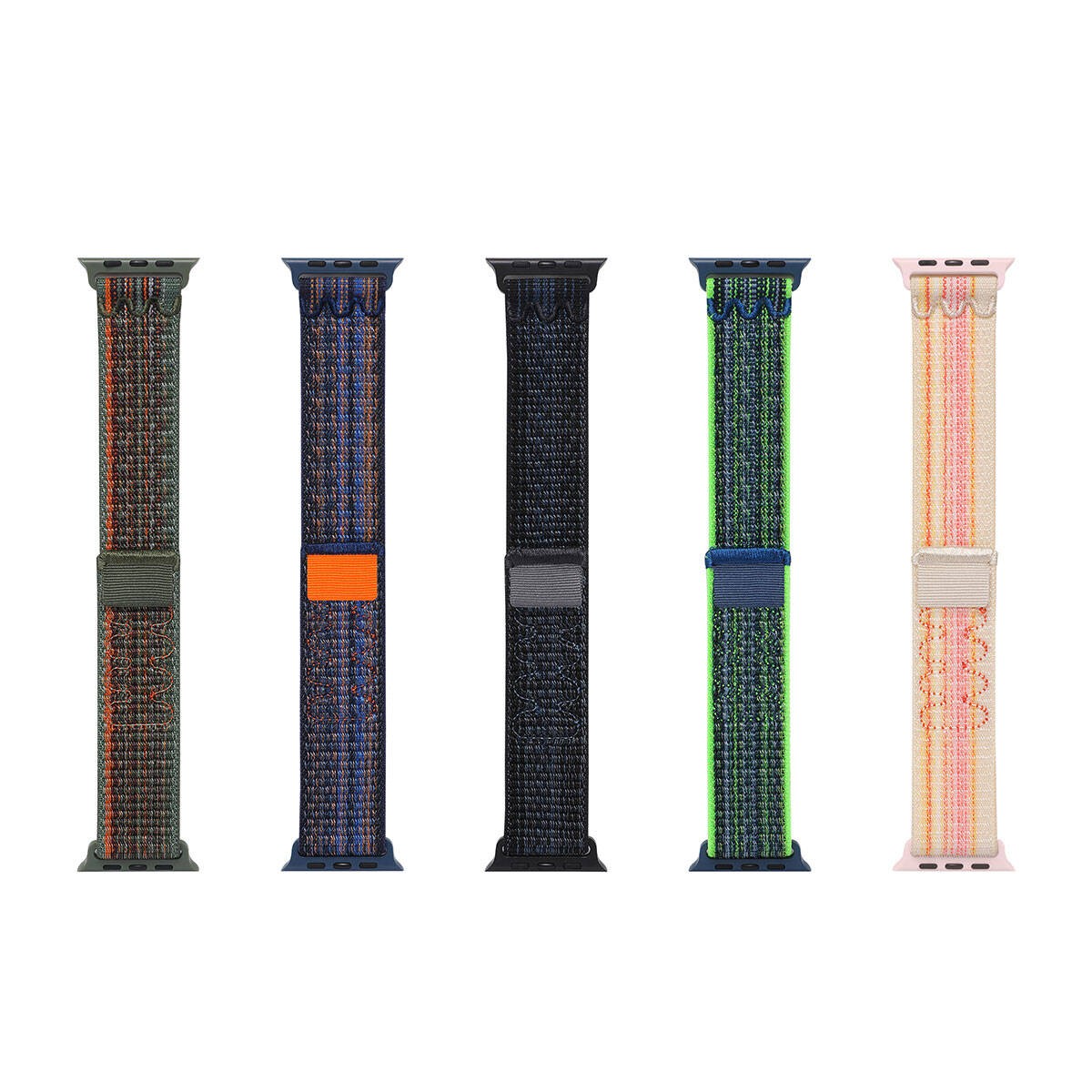 Apple Watch Uyumlu Desenli Hasır Premium Kordon (KRD-91)