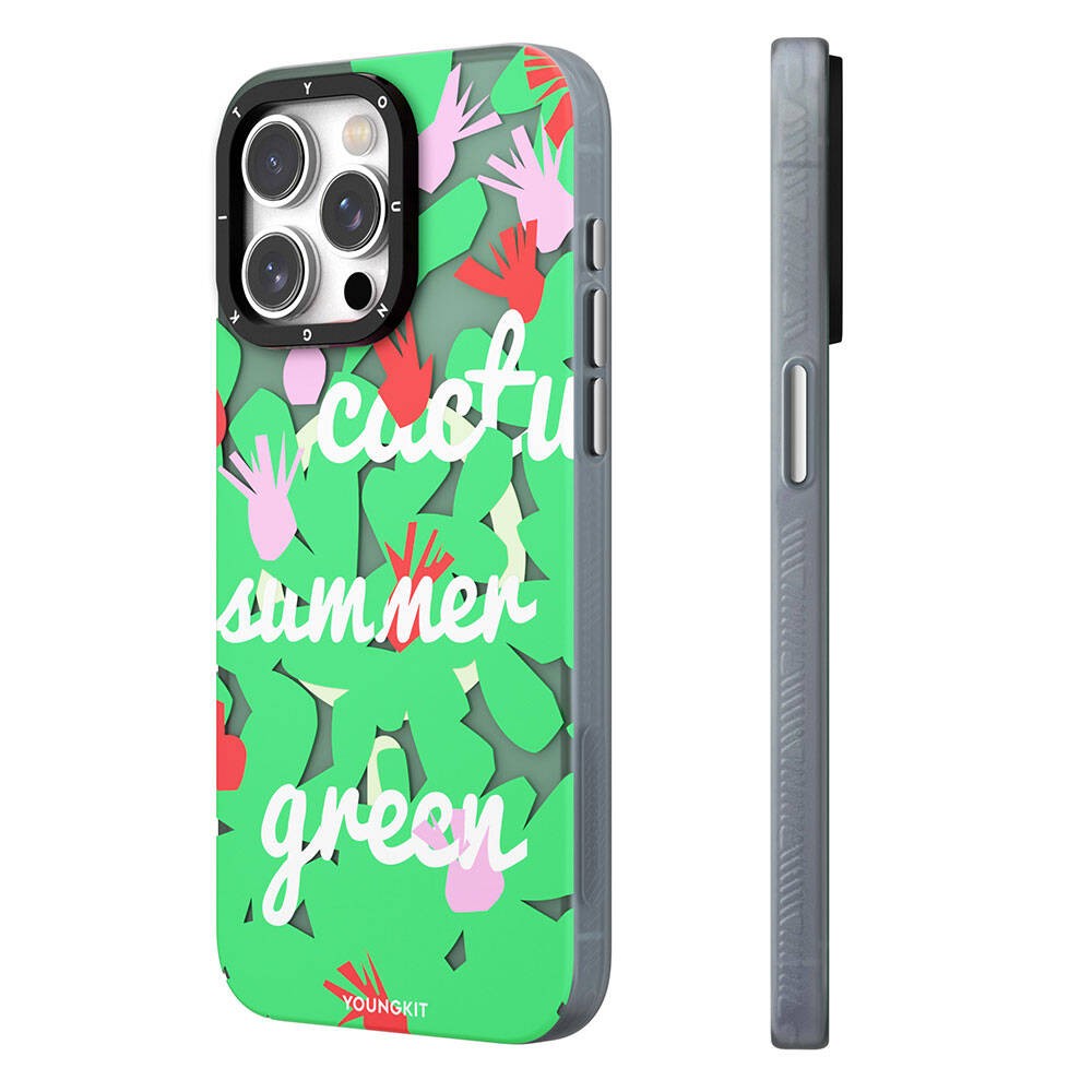 iPhone 15 Kılıf Magsafe Şarj Özellikli Yaz Meyvesi Desenli Youngkit Fruity Flavour Serisi Kılıf