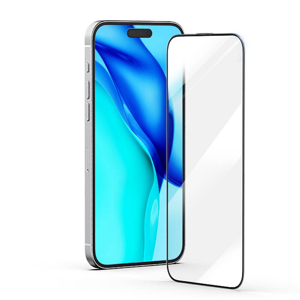 iPhone 15 Plus Recci RSP-A22HD Full Transparan Temperli Cam Ekran Koruyucu