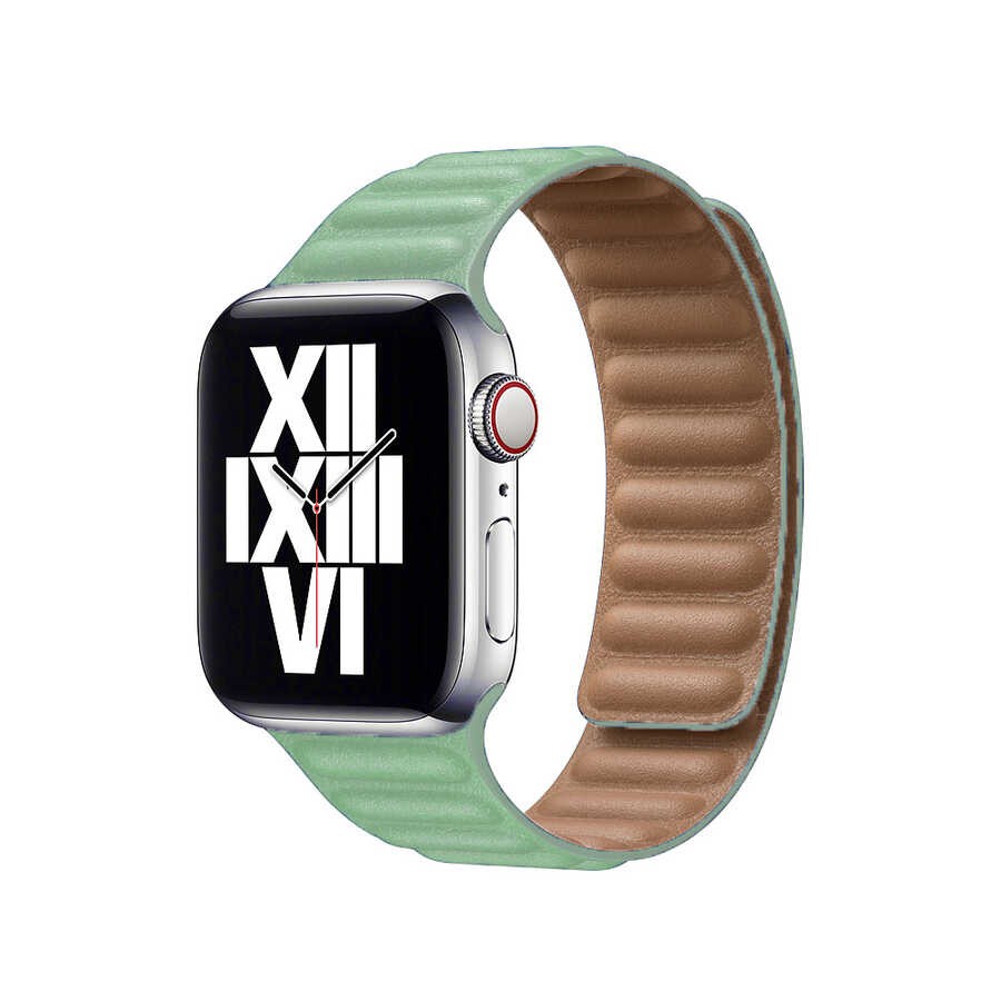 Apple Watch Uyumlu Baklalı Deri Kordon (KRD-34)