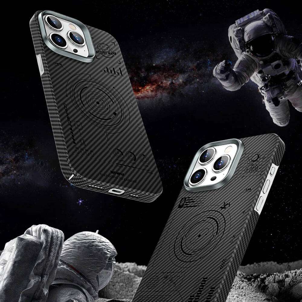 iPhone 15 Plus Kılıf Wiwu KJZ-017 Karbon Fiber 600D Explore Kevlar Kılıf