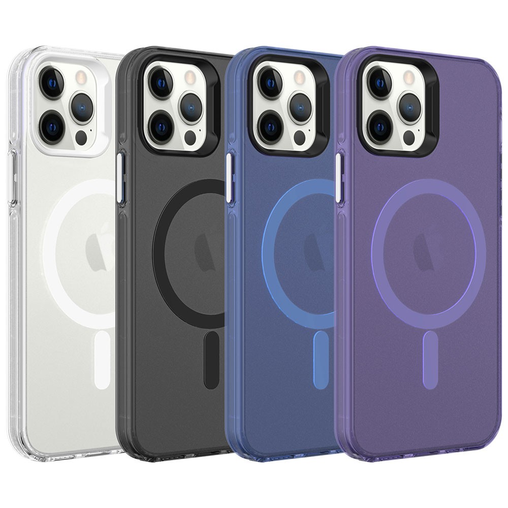 Zore C-Pro Magsafe Destekli Buzlu Transparan Görünümlü Premium Kılıf