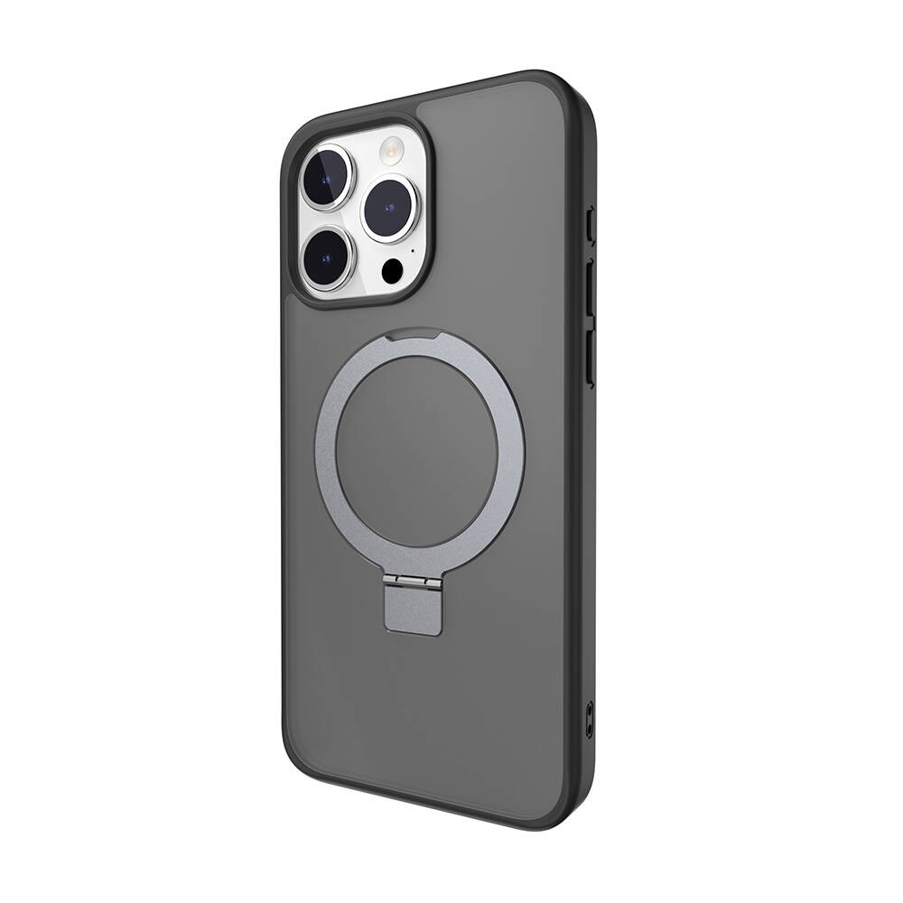 iPhone 15 Pro Max Kılıf Magsafe Şarj Özellikli Yüzük Standlı Lisanslı Switcheasy Magstand-M Kılıf