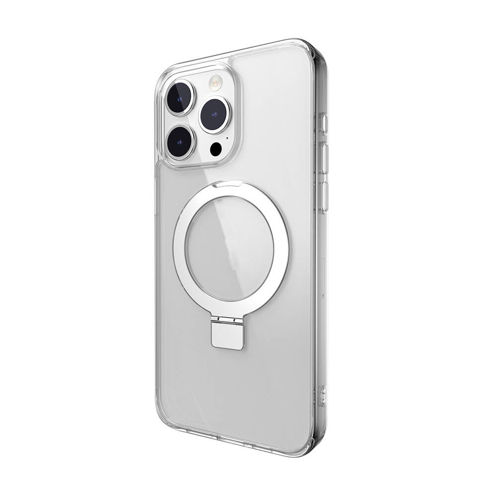 iPhone 15 Pro Max Kılıf Magsafe Şarj Özellikli Yüzük Standlı Lisanslı Switcheasy Magstand-M Kılıf