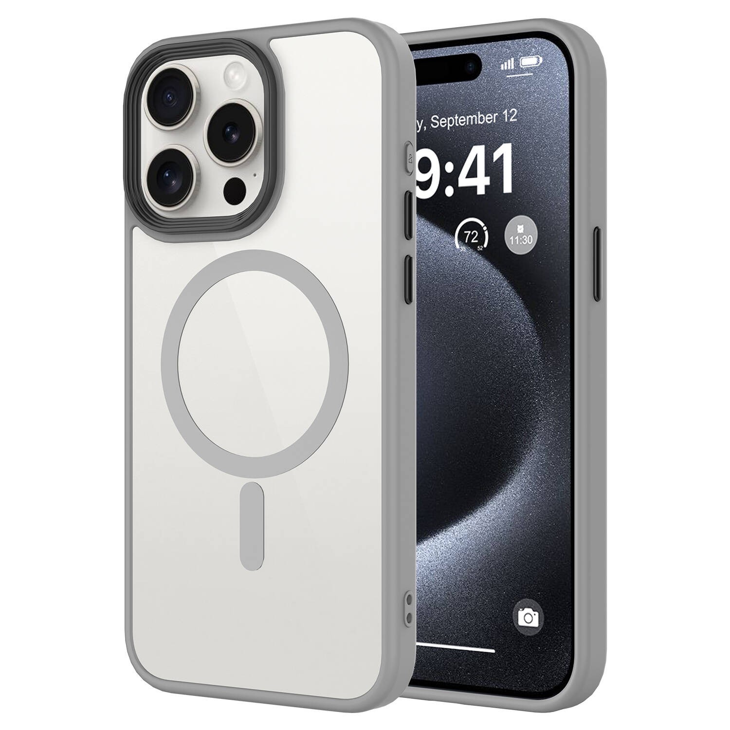 Zore Flet Magsafe Mat Arka Yüzey Kalın Kenarlı Kamera Çıkıntılı Premium Kılıf