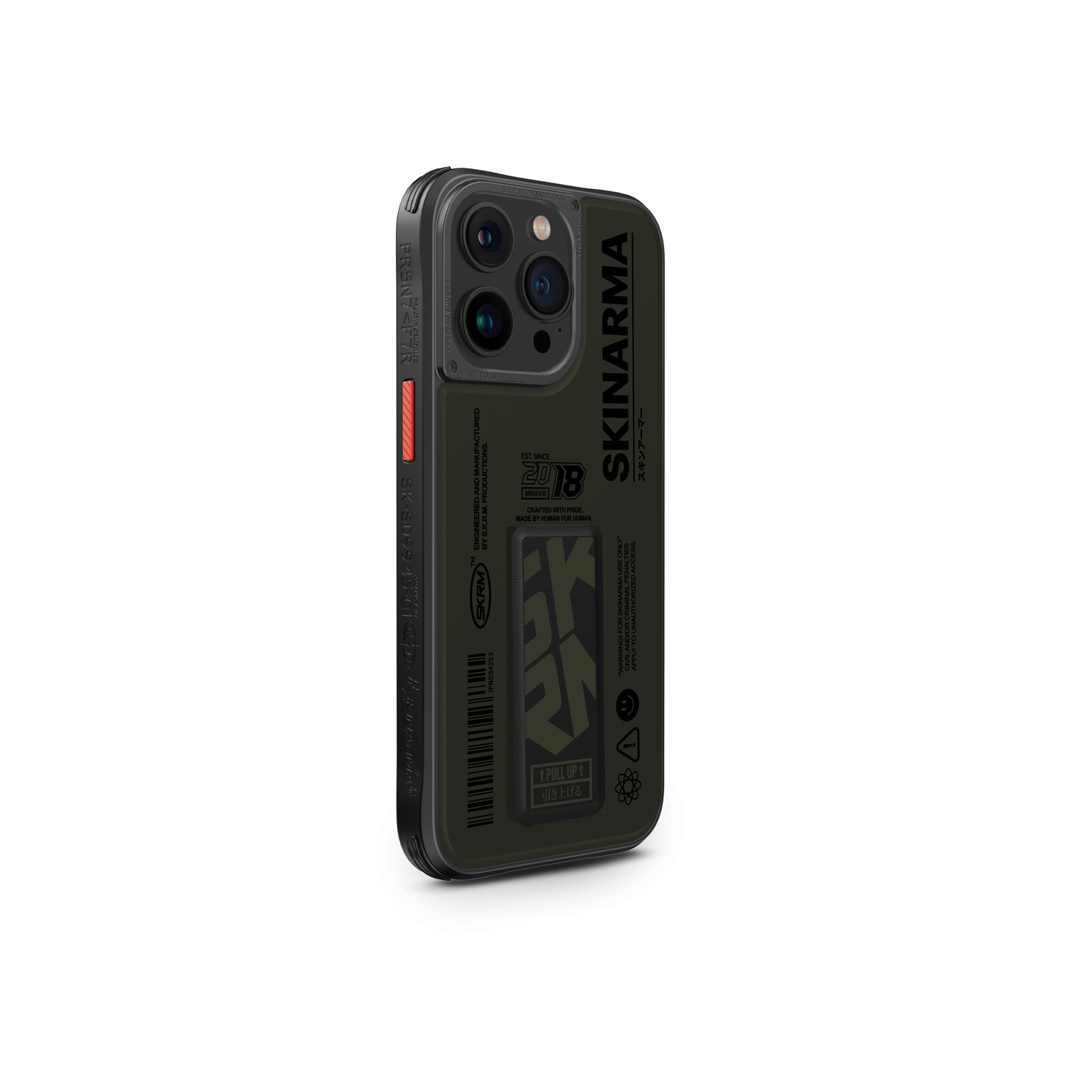 iPhone 15 Pro Max Kılıf SkinArma Desenli Airbag Tasarımlı Standlı Spunk Kılıf