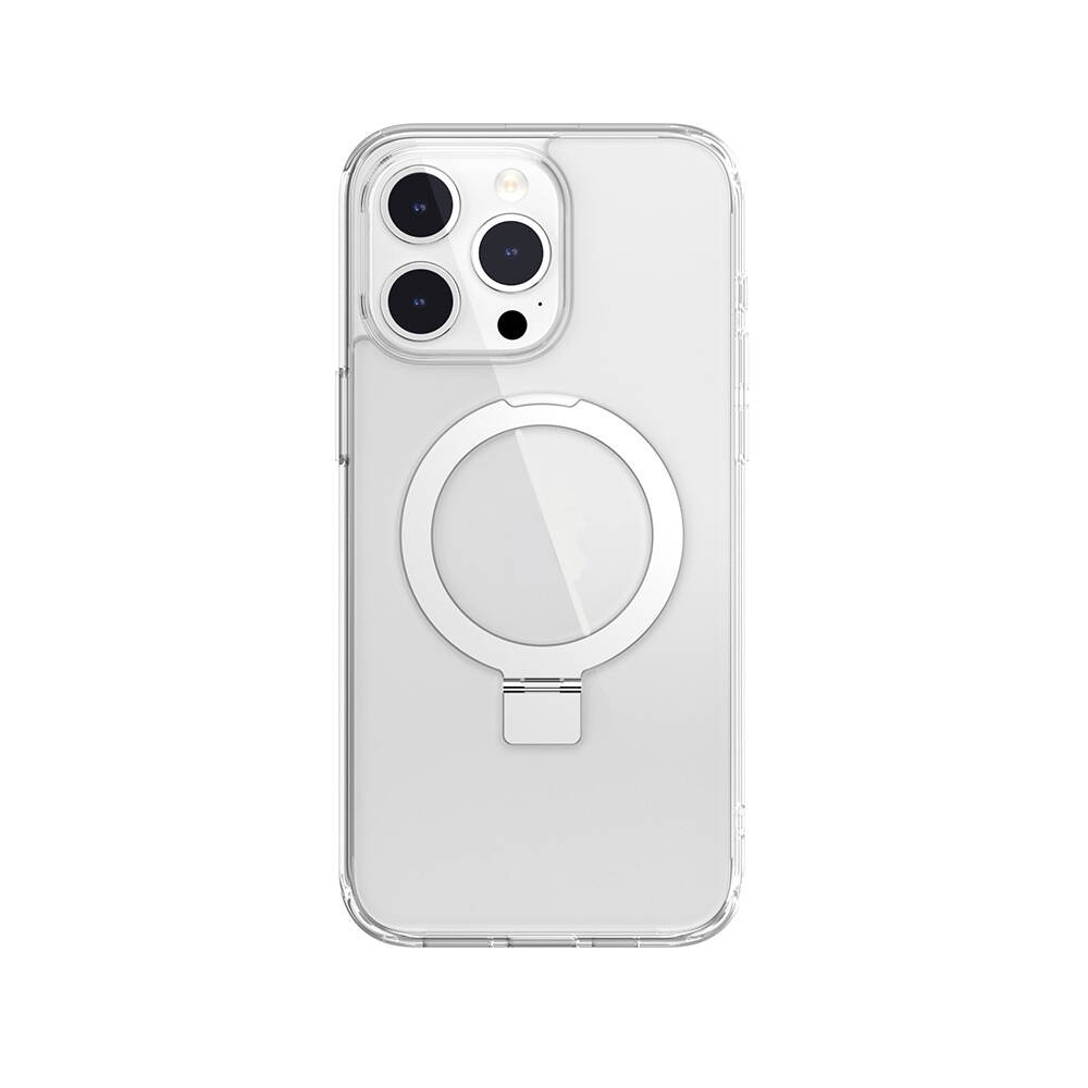 iPhone 15 Pro Max Kılıf Magsafe Şarj Özellikli Yüzük Standlı Lisanslı Switcheasy Magstand-M Kılıf