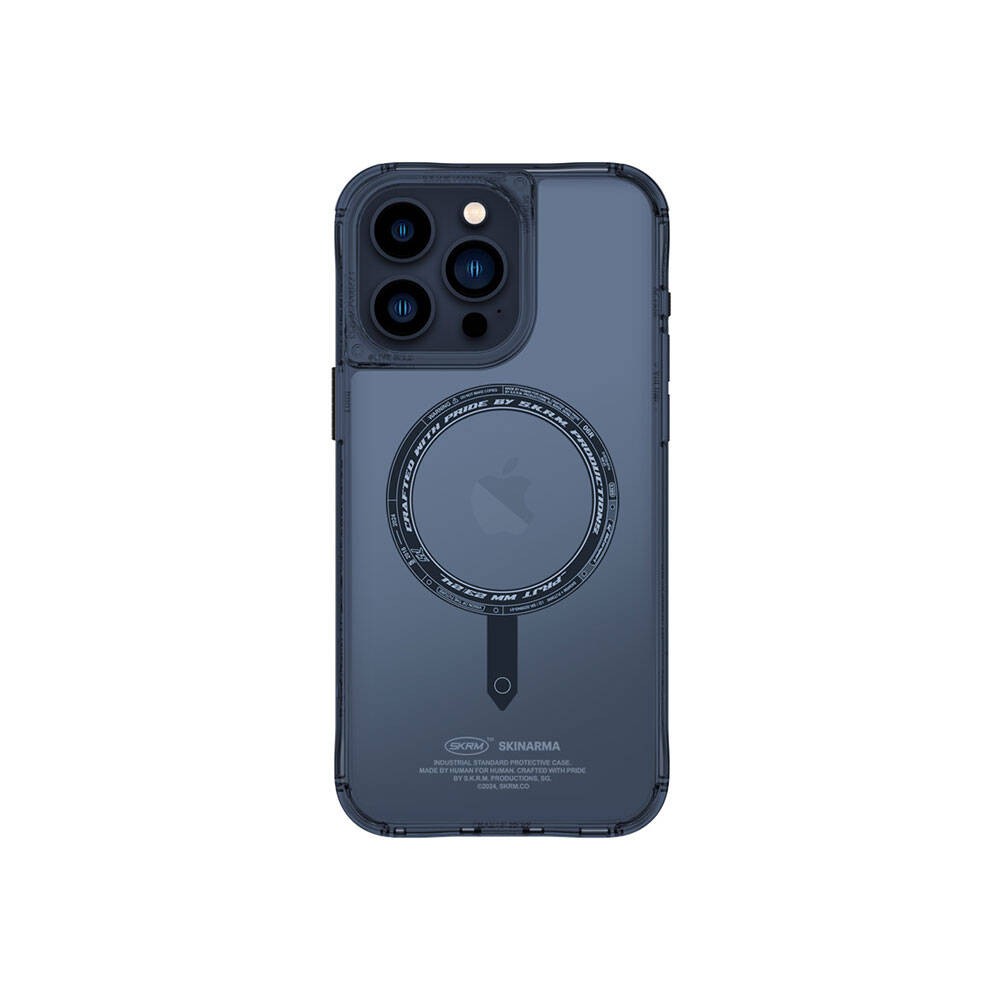 iPhone 15 Pro Kılıf SkinArma Şeffaf Magsafe Şarj Özellikli Kado Kartlıklı Saido Kılıf