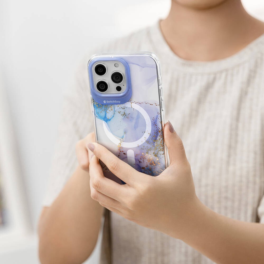 iPhone 15 Pro Kılıf Magsafe Şarj Özellikli Çift IMD Baskılı Lisanslı Switcheasy Artist-M Veil Kılıf