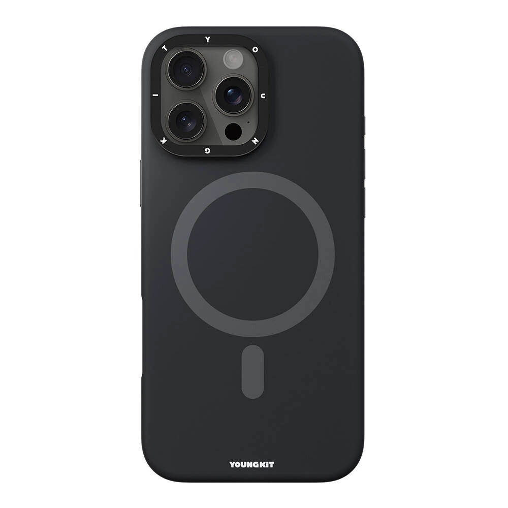 iPhone 16 Pro Kılıf Magsafe Şarj Özellikli Kamera Standlı Youngkit Bitty Cream Kapak