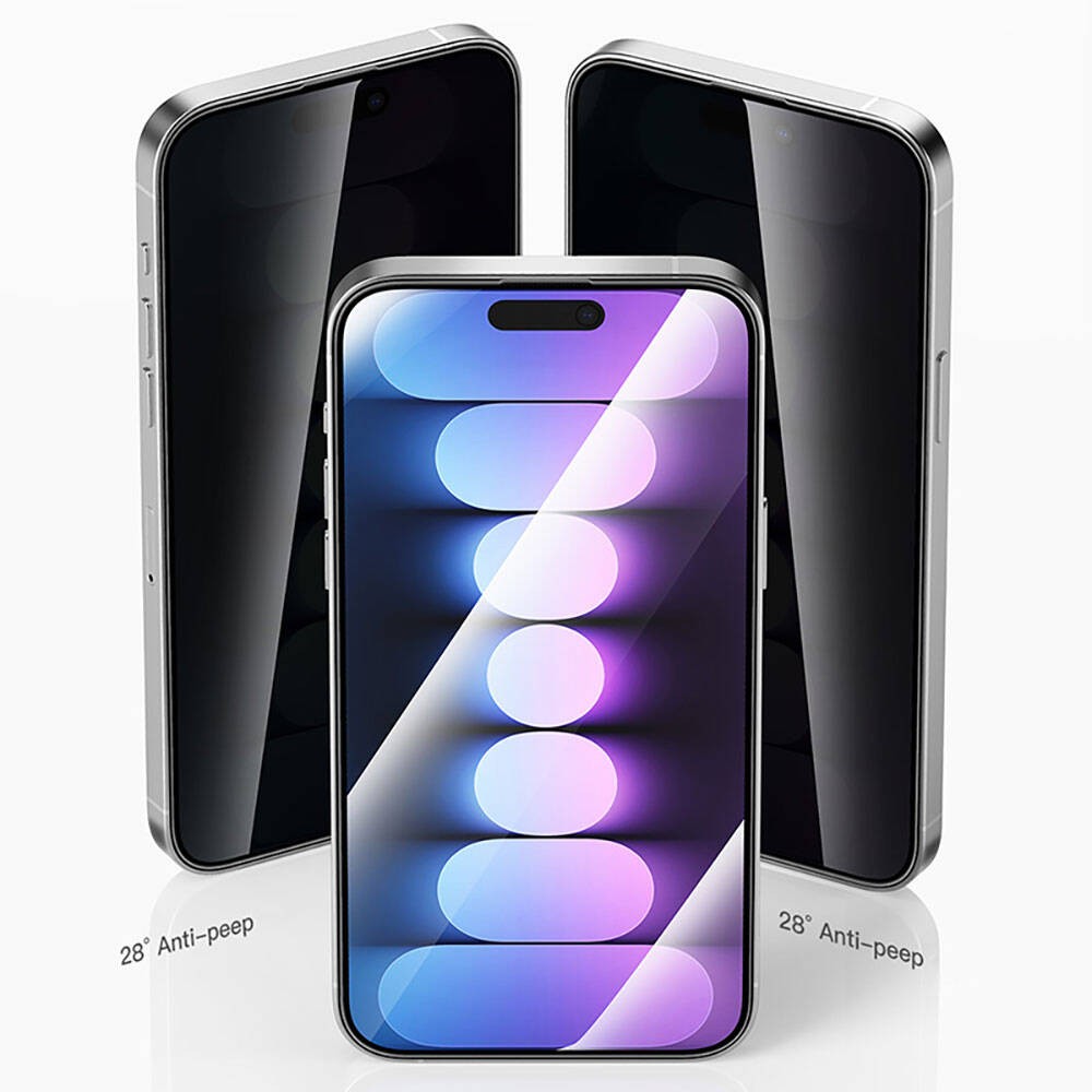 iPhone 15 Plus Recci RSP-A18AP Privacy Temperli Cam Ekran Koruyucu