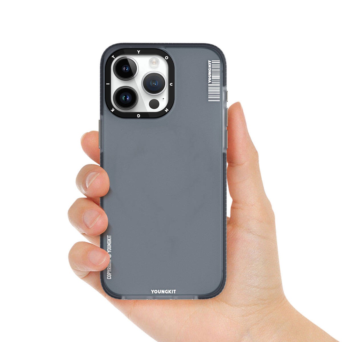 iPhone 15 Kılıf Buzlu Mat Tasarım Youngkit Colored Sand Serisi Kılıf