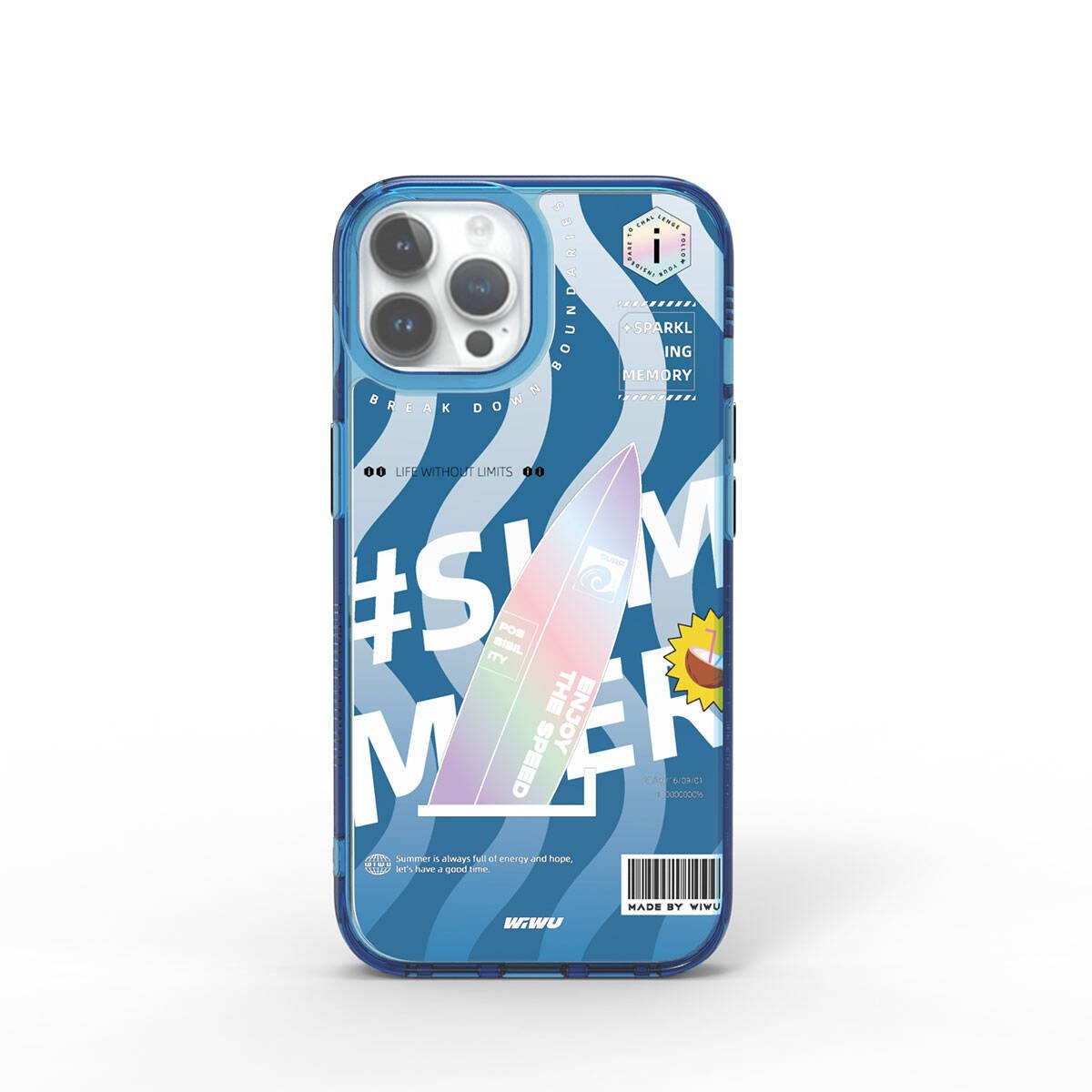 iPhone 15 Pro Kılıf Çift Katman Desenli Wiwu Summer Serisi Kılıf