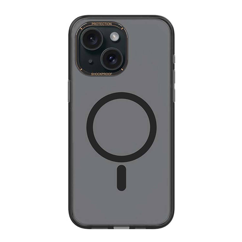 iPhone 15 Kılıf Magsafe Şarj Özellikli Cam Arka Yüzey Recci Michelin Serisi Kılıf