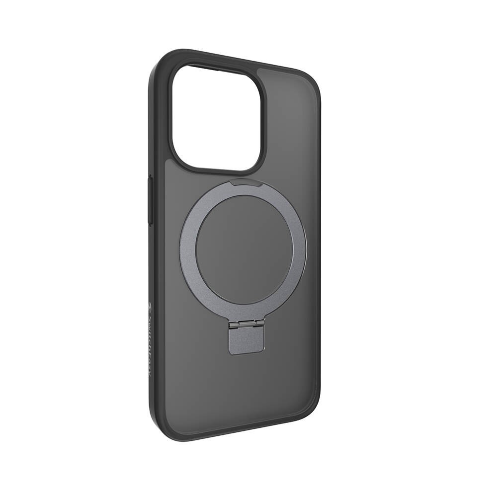 iPhone 15 Pro Kılıf Magsafe Şarj Özellikli Yüzük Standlı Lisanslı Switcheasy Magstand-M Kılıf