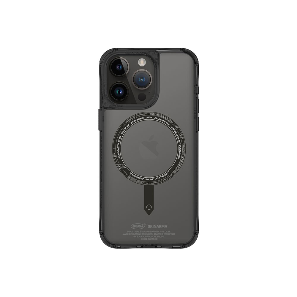 iPhone 15 Pro Kılıf SkinArma Şeffaf Airbag Tasarımlı Magsafe Şarj Özellikli Saido Kılıf