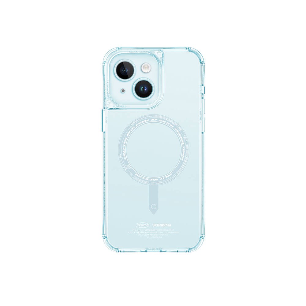 iPhone 15 Kılıf SkinArma Şeffaf Airbag Tasarımlı Magsafe Şarj Özellikli Saido Kılıf