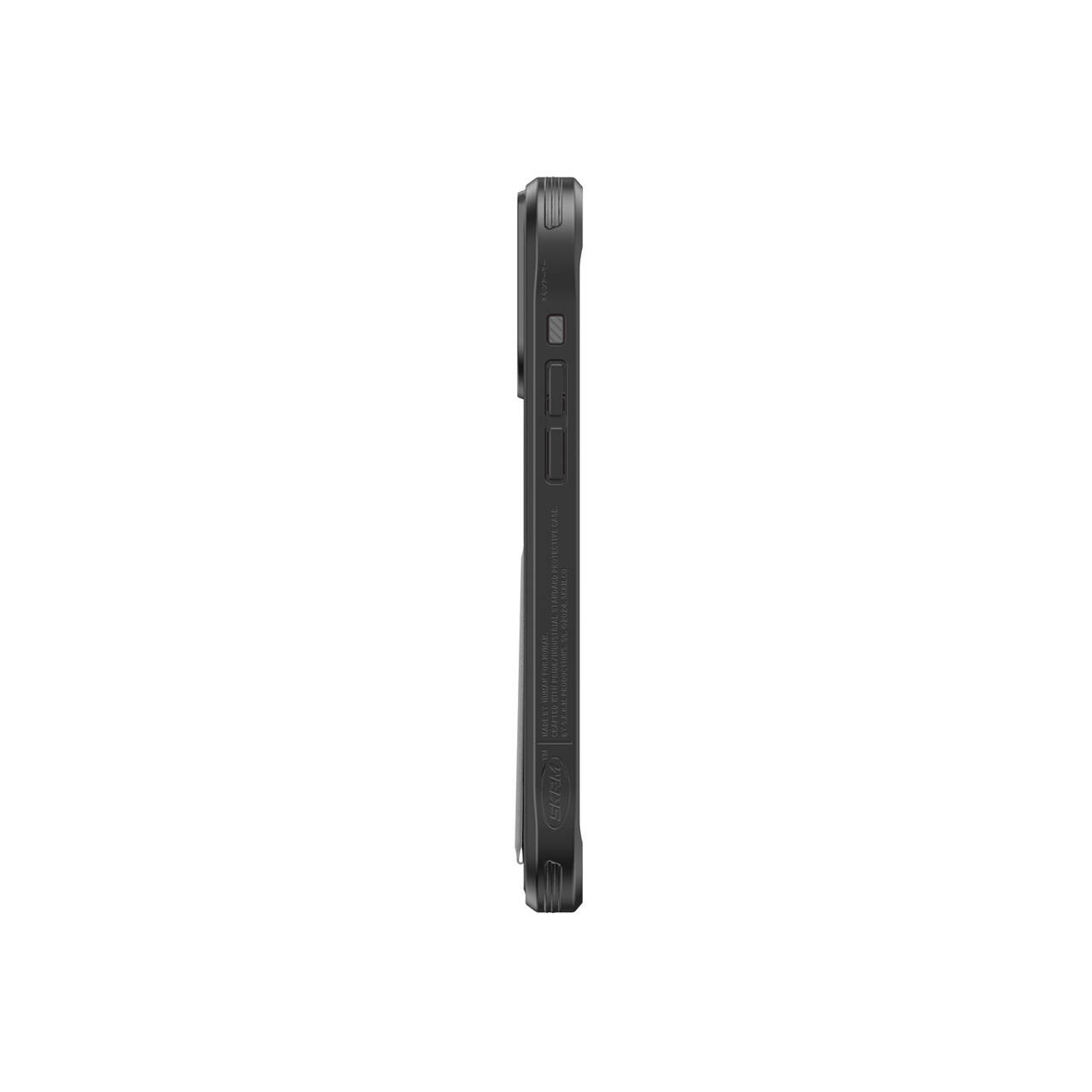 iPhone 15 Pro Kılıf SkinArma Standlı Deri Görünümlü Slate Kılıf