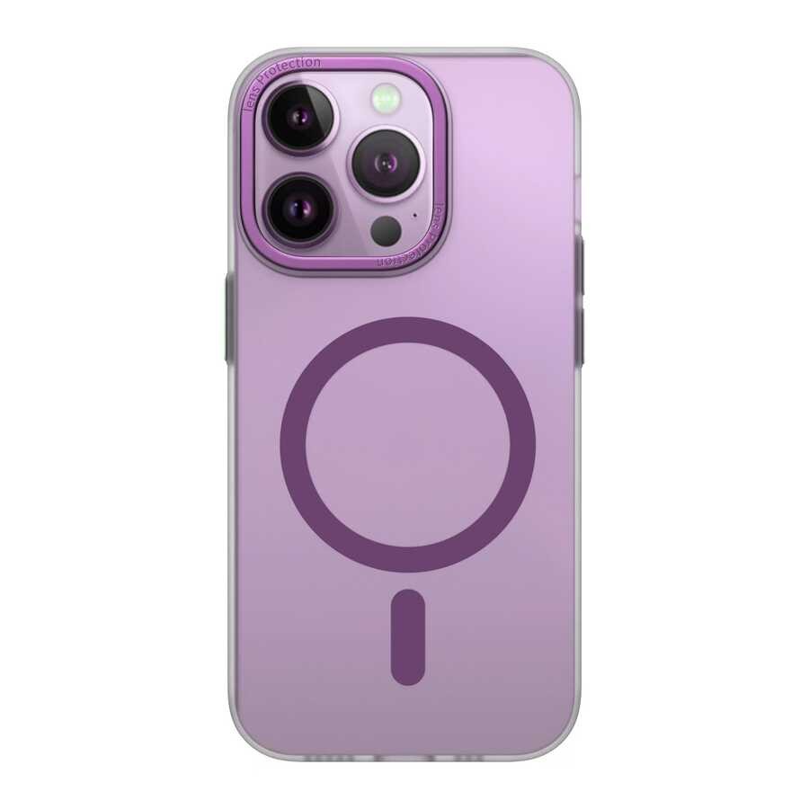 iPhone 14 Pro Wiwu Frosted Magnetic Buzlu Sert PC Kılıf