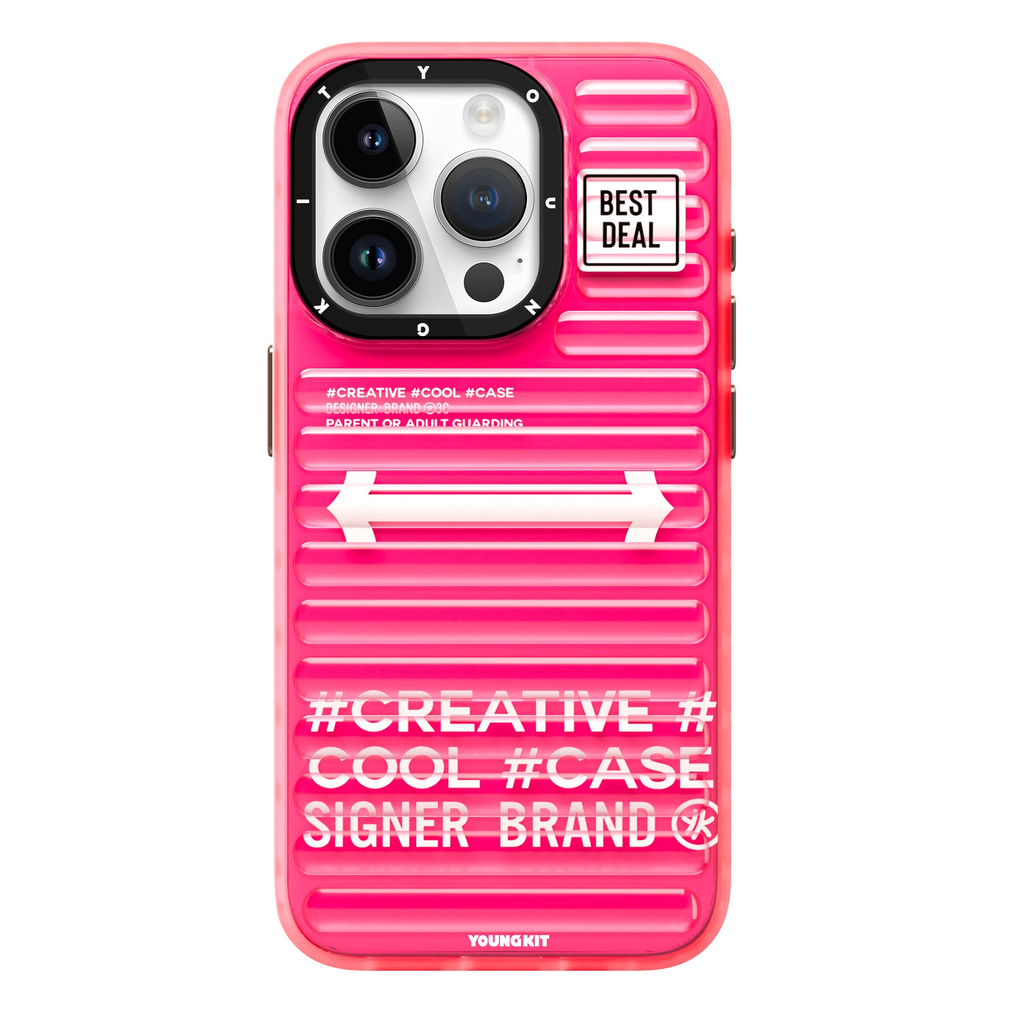 iPhone 15 Pro Max Kılıf YoungKit Luggage FireFly Serisi Kılıf