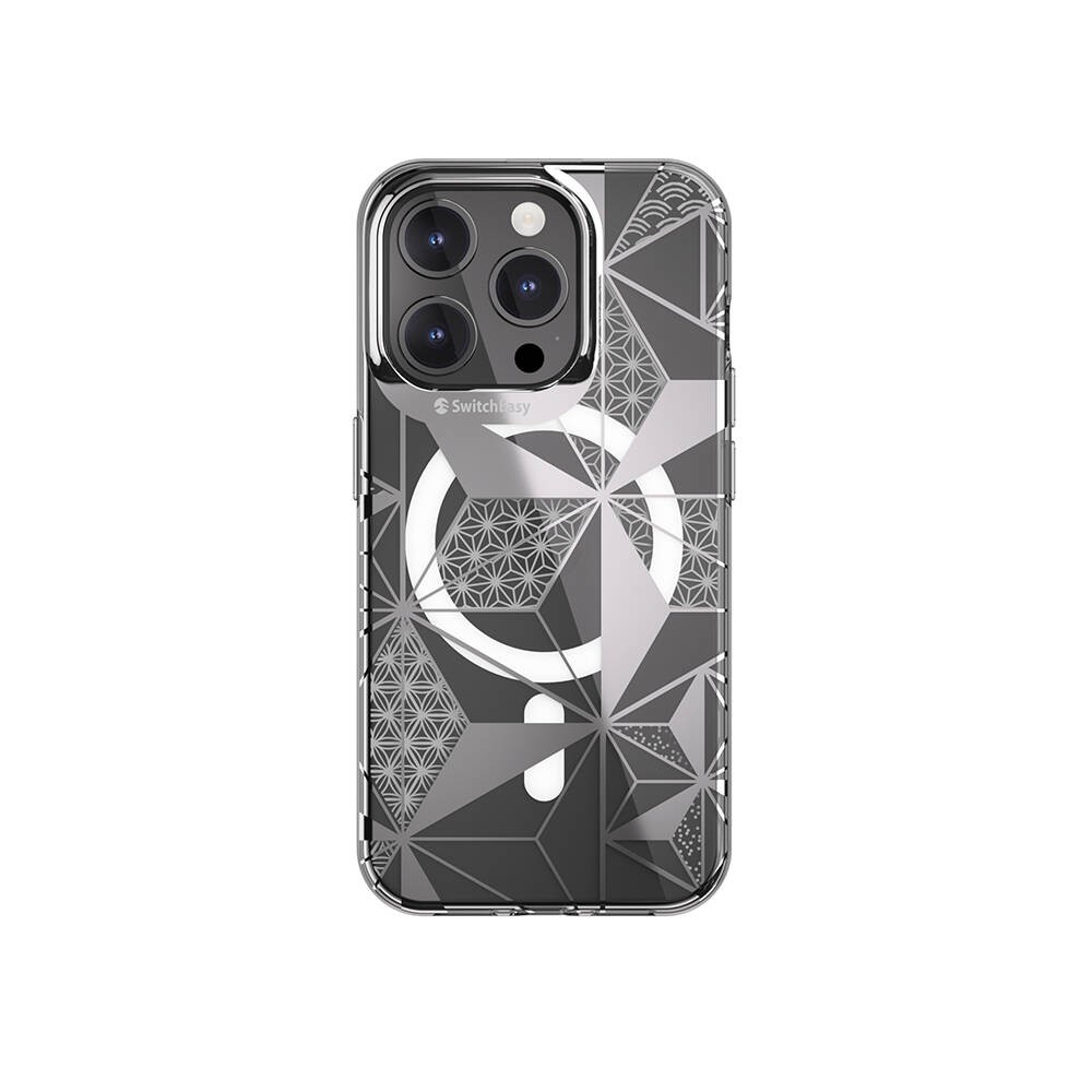 iPhone 15 Pro Kılıf Magsafe Şarj Özellikli Çift IMD Baskılı Lisanslı Switcheasy Artist-M Asanoha Kılıf