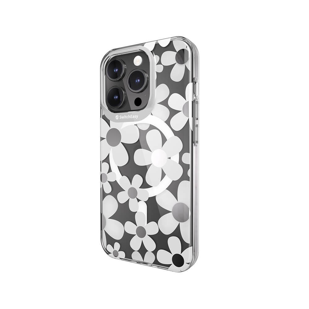 iPhone 15 Pro Kılıf Magsafe Şarj Özellikli Çift IMD Baskılı Lisanslı Switcheasy Artist-M Fleur Kılıf