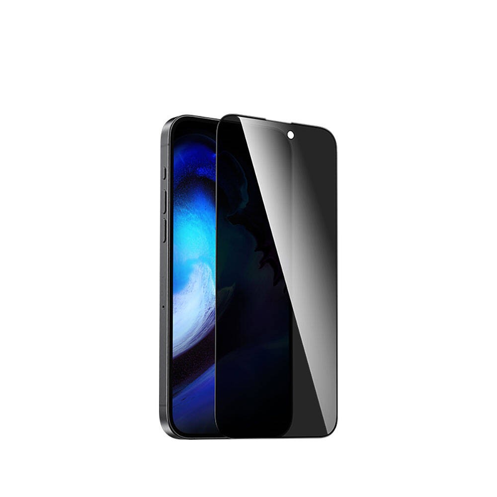 iPhone 15 Plus Recci RSP-A07SP 3D Privacy Shield Temperli Cam Ekran Koruyucu