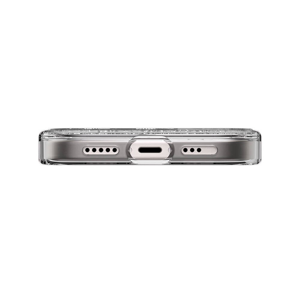 iPhone 15 Kılıf Magsafe Şarj Özellikli Parlayan Simli Şeffaf Lisanslı Switcheasy Starfield-M Kılıf