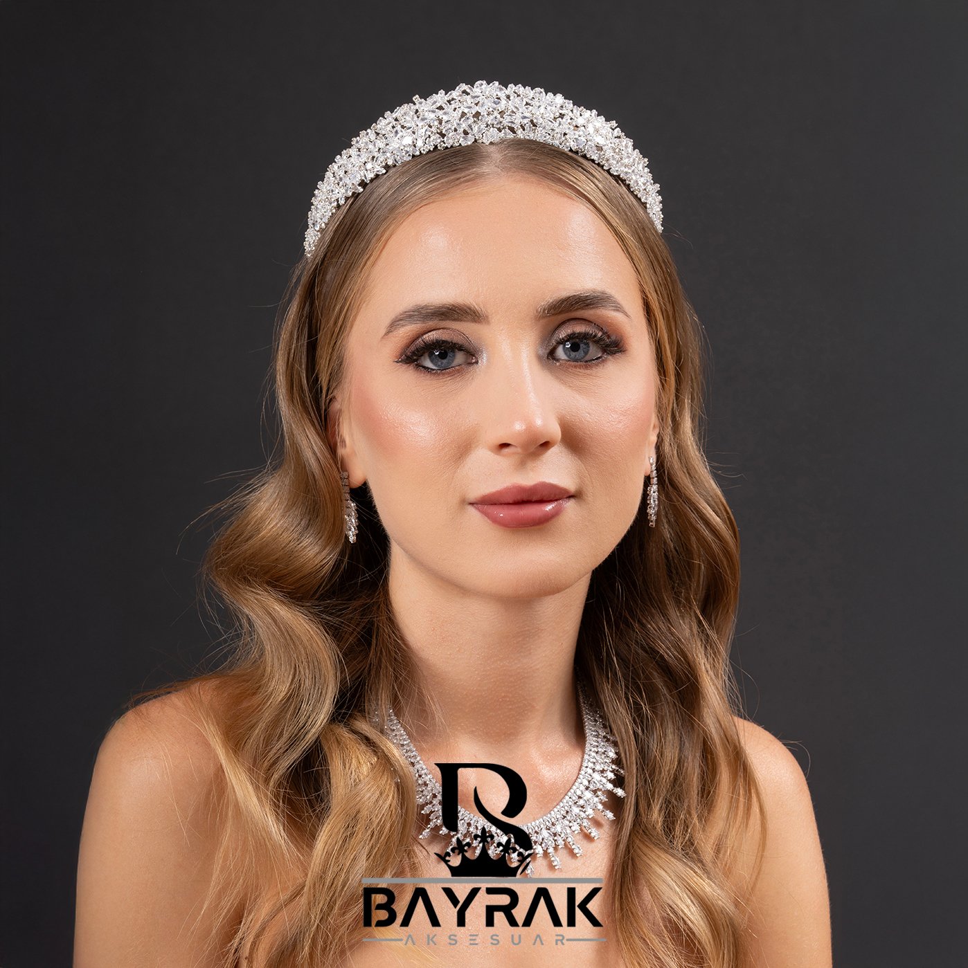  LIA - 805 - Zircon Stone Bridal Tiara