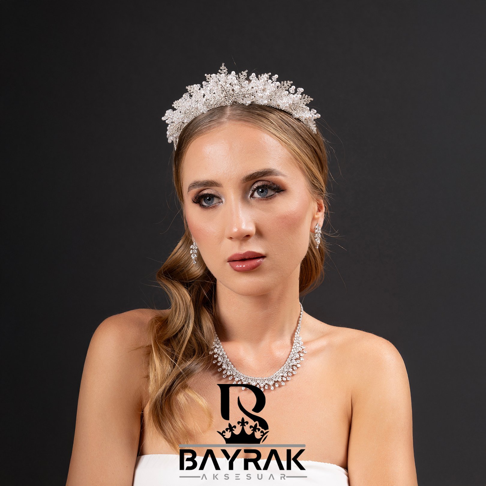  LIA - 502 - Zircon Stone Bridal Tiara