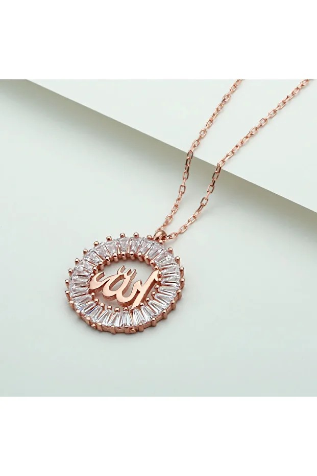 Gümüş Allah Lafzı Kolye