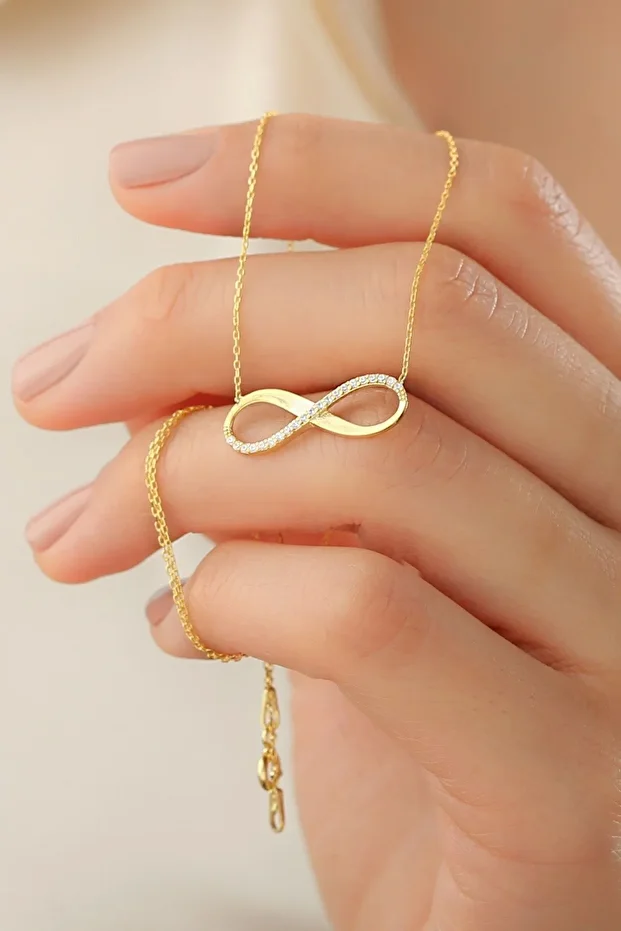 Gümüş Sonsuzluk Kolye