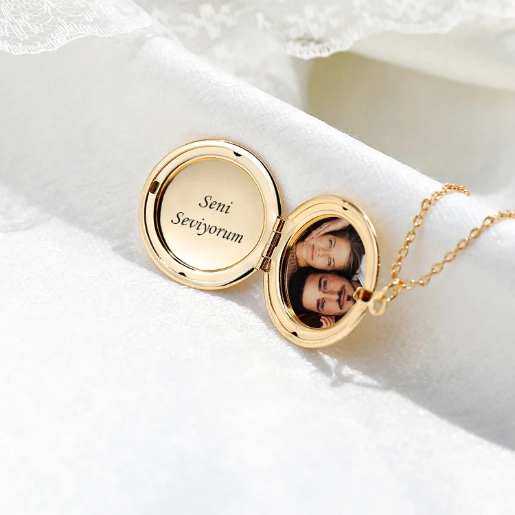 Resimli Kapaklı Anı Kolyesi