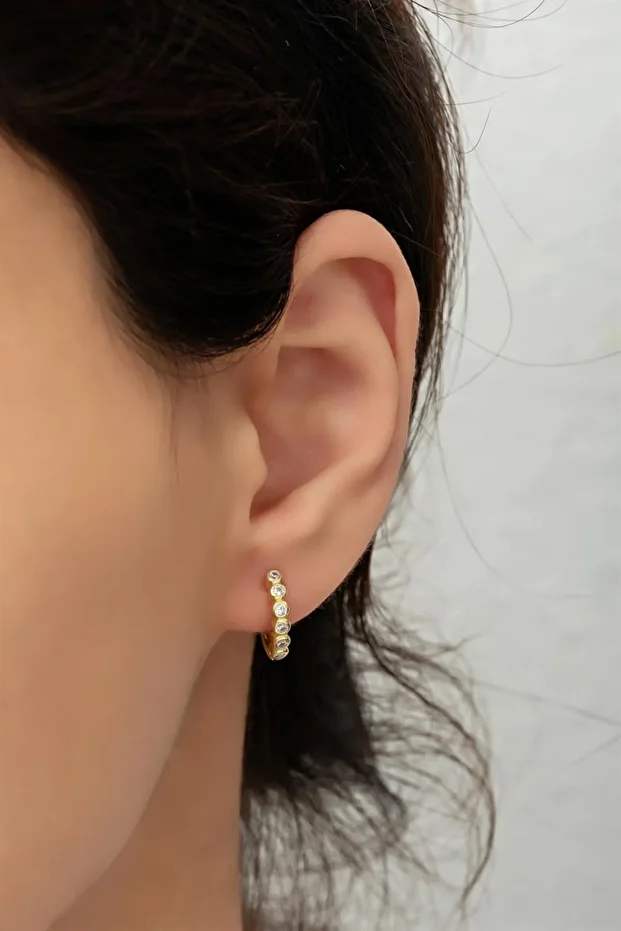 Gümüş Halka Küpe