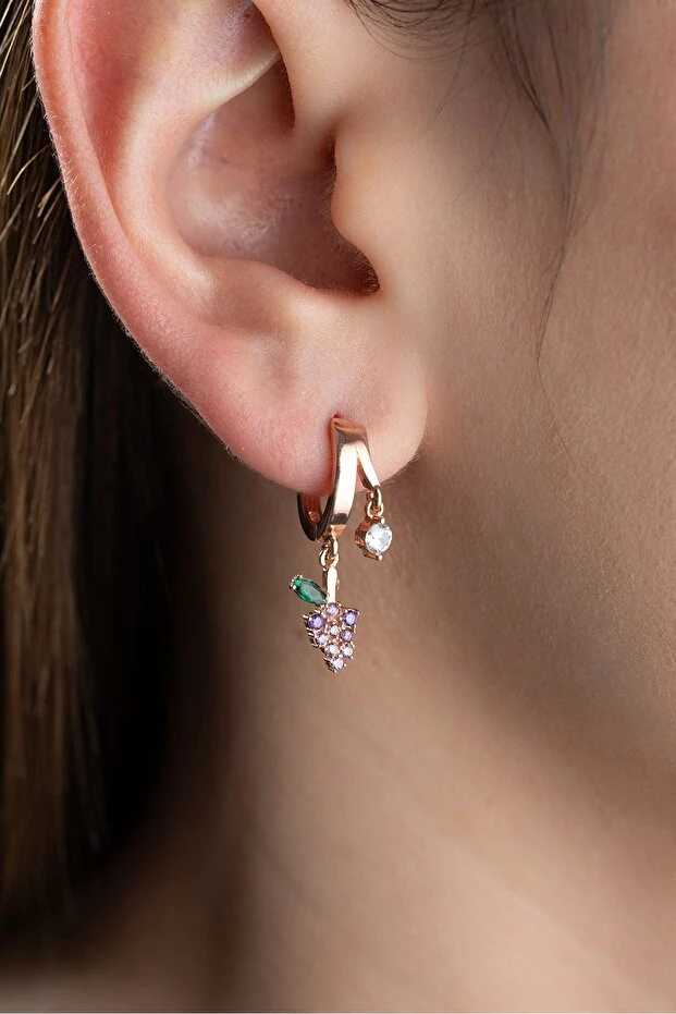 Gümüş Çiftli Üzüm Küpe