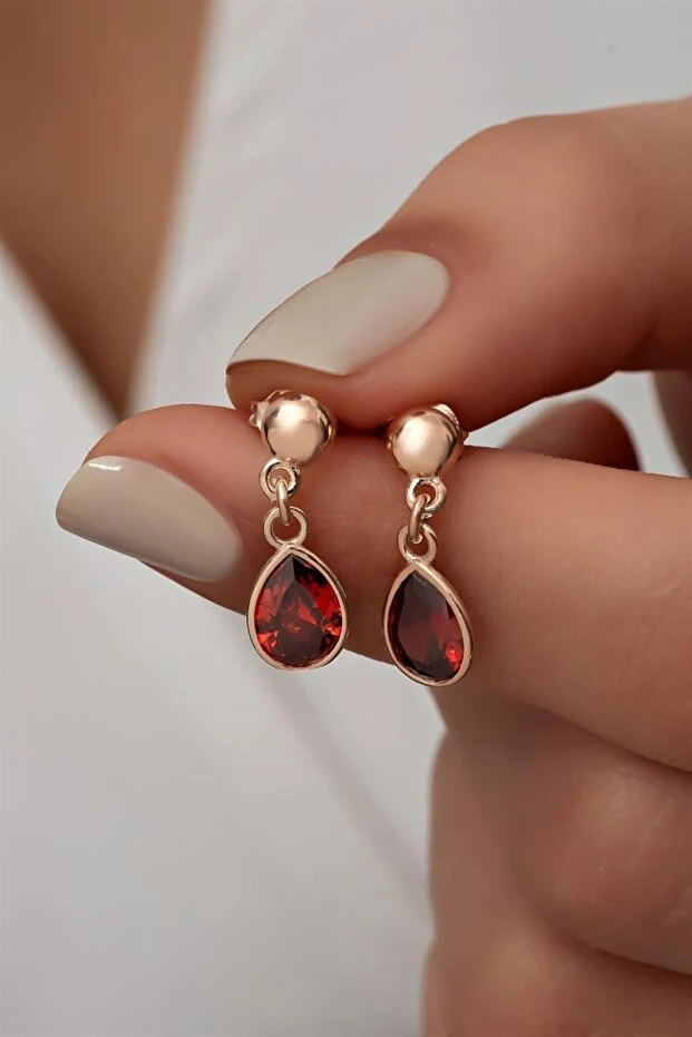 Genel Markalar 925 Ayar Gümüş Tektaş Küpe