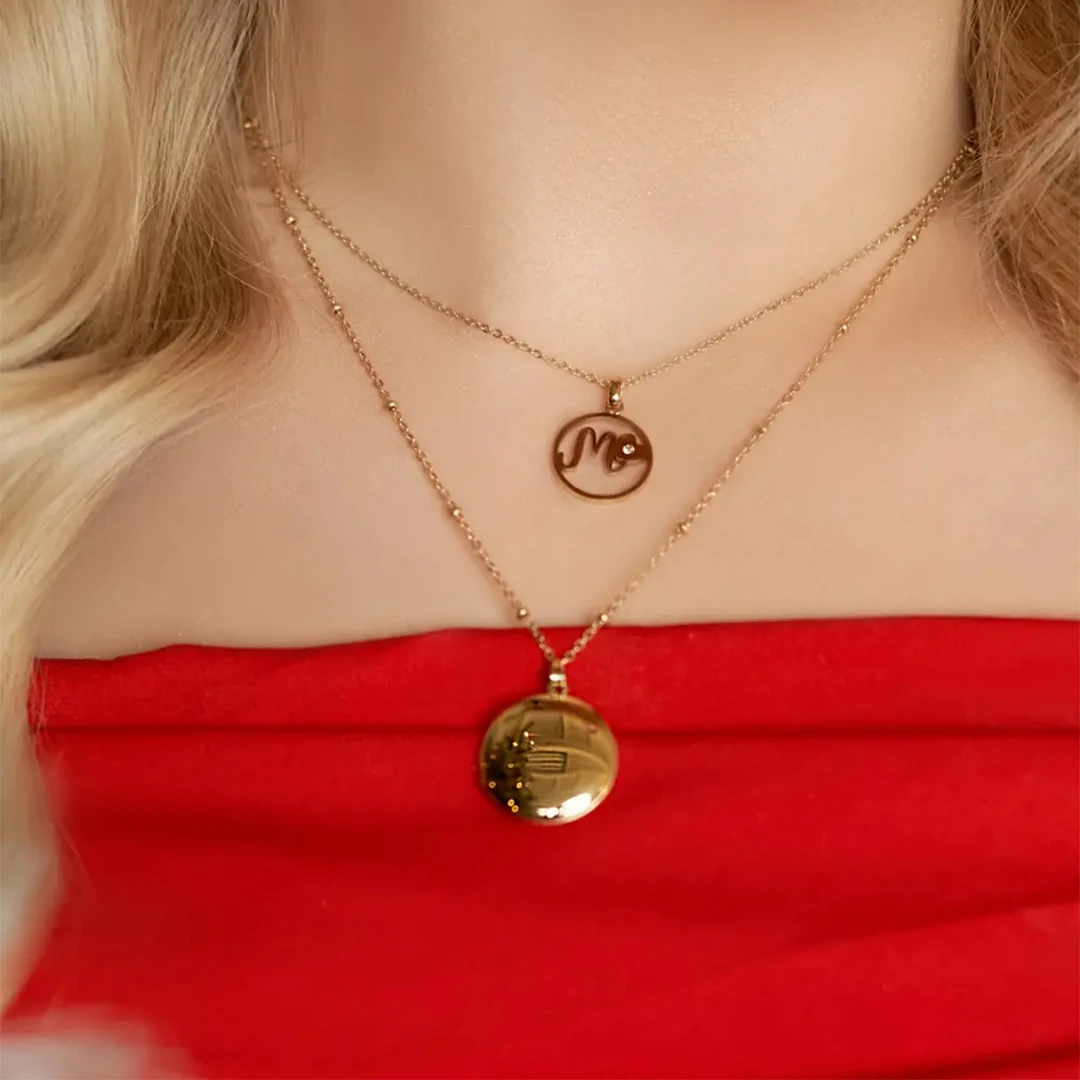 Resimli Kapaklı Anı Kolyesi