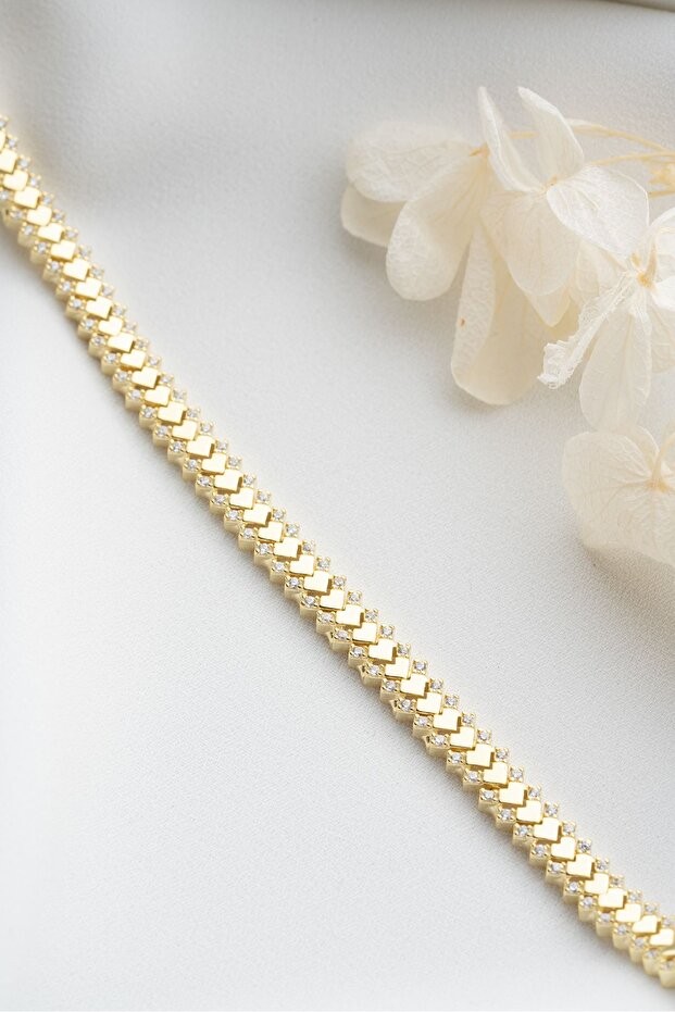 Gümüş Gold Trend Bileklik