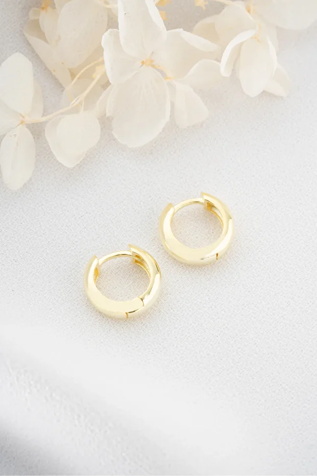 Gümüş Minik Halka Küpe