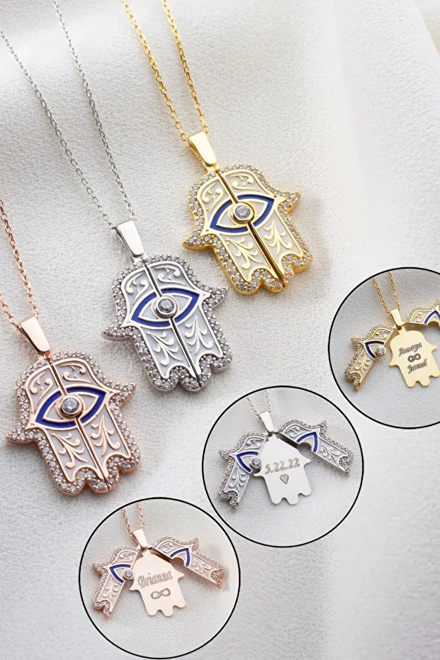 Gümüş Açılabilen Fatmanın Eli Kolye