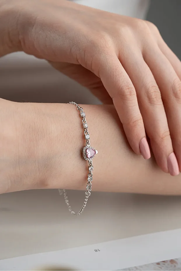 Gümüş Kalp Bileklik